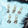 Alloy Enamel Pendant Decorations HJEW-JM03255-1