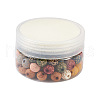 100Pcs 10 Colors Painted Natural Wood Beads WOOD-TA0001-59-10