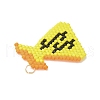 Handmade Glass Seed Beaded Money Bag with Dollar Pattern Pendants PALLOY-MZ00617-3