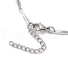 2Pcs 2 Colors Ion Plating(IP) 304 Stainless Steel Slider Necklace Makings AJEW-JB01268-4