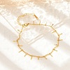 304 Stainless Steel Curb Chain Link Bracelets for Women BJEW-U023-06G-2