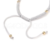 Braided Nylon Cord Bracelet Making AJEW-JB00764-4