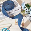 Synthetic Cotton Denim Ribbons for Bow Making SRIB-WH0011-270E-4