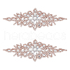 Flower Glass Crystal Rhinestone Applques DIY-WH0304-643B-1