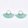 Polycotton(Polyester Cotton) Tassel Pendants Decorations FIND-S302-11C-2