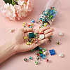 Craftdady Handmade Silver Foil Lampwork Glass Beads FOIL-CD0001-01-7
