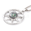 Stainless Steel Box Chain Necklaces NJEW-P304-01C-1