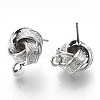 Iron Stud Earring Findings X-IFIN-T014-11P-NR-2
