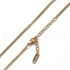 Ion Plating(IP) 304 Stainless Steel Curb Chain Necklace for Men Women NJEW-K245-015D-2