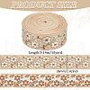 FINGERINSPIRE 10 Yards Ethnic Style Embroidery Polyester Ribbons OCOR-FG0002-24D-2