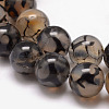 Natural Dragon Veins Agate Bead Strands X-G-K166-14-6mm-01-5