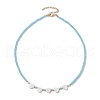Glass Beads Necklaces NJEW-JN04723-5