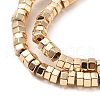 Electroplated Synthetic Non-magnetic Hematite Beads Strands G-M095-G01-02KCG-2