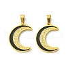 Ion Plating(IP) 304 Stainless Steel Pendants STAS-C101-01G-1