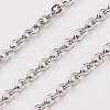 Tarnish Resistant 304 Stainless Steel Cable Chains CHS-L015-43-1