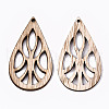 Unfinished Hollow Wood Big Pendants WOOD-N006-92-2
