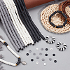   12Strand 3 Color Flat Round Handmade Polymer Clay Beads CLAY-PH0001-70-2