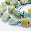 Natural Flower Amazonite Beads Strands G-G697-E05-3