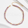925 Sterling Silver Anklets AJEW-Z029-26G-2