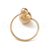 Stainless Steel Round Cuff Rings RJEW-L116-01G-3