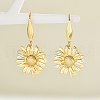Stainless Steel Sunflower Dangle Earrings JH4666-4