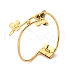 304 Stainless Steel Hinged Bangles for Women BJEW-Z109-01G-01-2