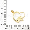 Brass Micro Pave Cubic Zirconia Pendants KK-D317-089G-3