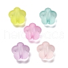 Frosted Transparent Acrylic Beads X-OACR-A032-31-1