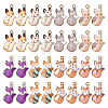  32Pcs 8 Colors Painted Alloy Pendants FIND-TA0002-64-3
