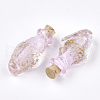 Luminous Handmade Gold Sand Lampwork Pendants LAMP-S177-03-3