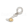 Brass European Dangle Charms KK-Z097-01I-GP-2