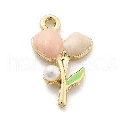 Alloy Enamel Pendants ENAM-F151-02G-1