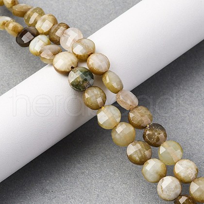 Natural Xiuyan Jade Beads Strands G-C179-A43-03-1