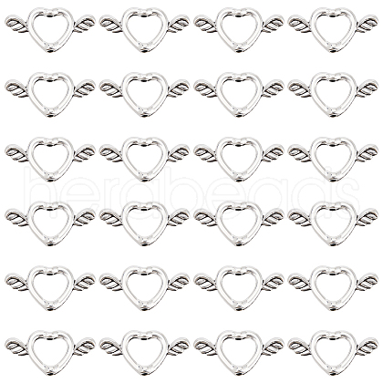 SUNNYCLUE 80Pcs Tibetan Style Alloy Bead Frame FIND-SC0011-46-1
