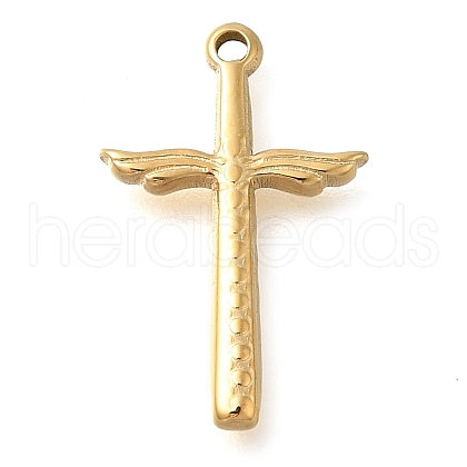 304 Stainless Steel Pendants STAS-P369-01G-1