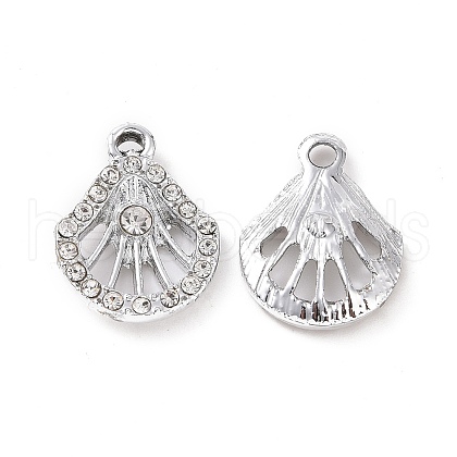Alloy Crystal Rhinestone Pendants ALRI-H004-10P-1