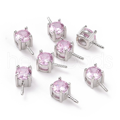 Rhodium Plated 925 Sterling Silver Peg Bails STER-D035-47P-06-1