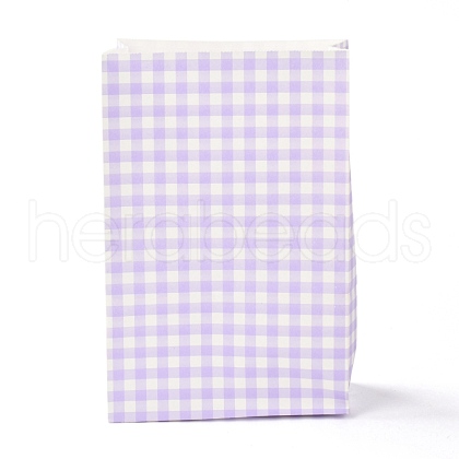 Rectangle with Tartan Pattern Paper Bags CARB-Z001-01A-1