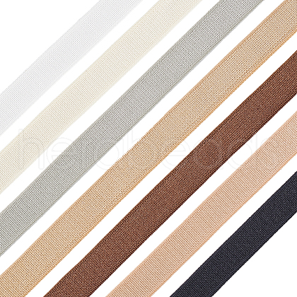 BENECREAT 14M 7 Styles Flat Polyester Elastic Cord OCOR-BC0006-41B-1
