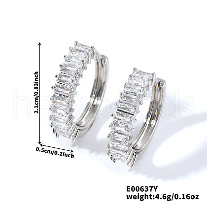 Vintage Retro Chic Sparkling Diamond Earrings for Casual Fashion Statement RW4607-2-1