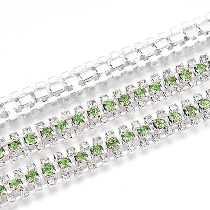 Iron Rhinestone Cup Chains CH-T006-04S-06-1