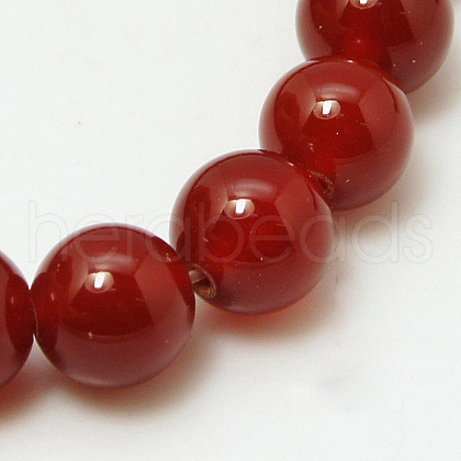 Natural Carnelian Beads Strands X-G-G338-10mm-02-1