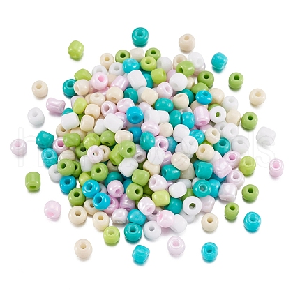 Opaque Glass Round Seed Beads GLAA-TAC0025-07B-03-1-1