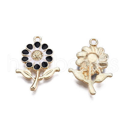 Alloy Enamel Pendants ENAM-F143-01A-G-1