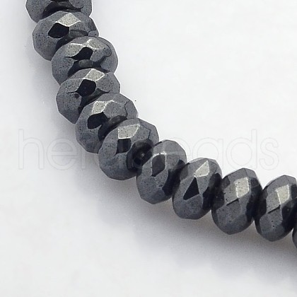 Electroplate Non-magnetic Synthetic Hematite Beads Strands G-J208F-01-1