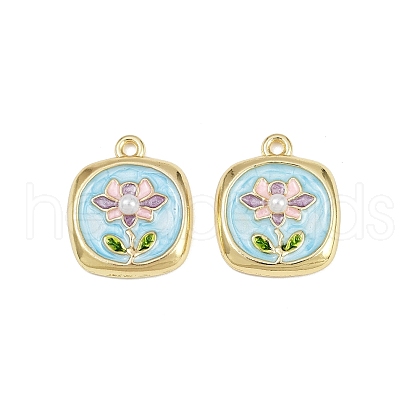 Alloy Enamel Pendants PALLOY-P311-01A-G-1