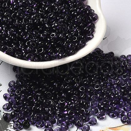 Transparent Colours Glass Seed Beads X1-SEED-P006-02A-12-1