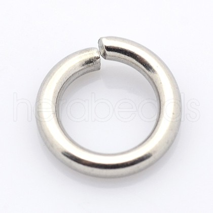 Tarnish Resistant 304 Stainless Steel Open Jump Rings X-STAS-E067-09-8mm-1