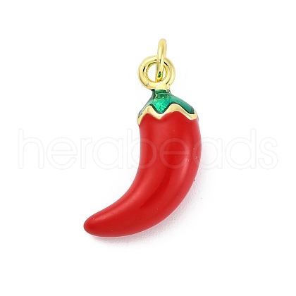 Brass Enamel Pendants KK-U066-02A-G-1