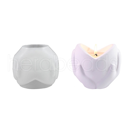 Heart DIY Silicone Candle Molds DIY-A053-03-1